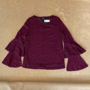 Maroon Lace Shirt